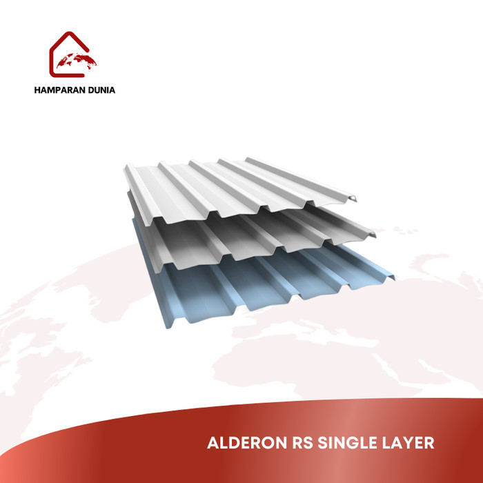 ATAP ALDERON SINGLE LAYER GELOMBANG PUTIH