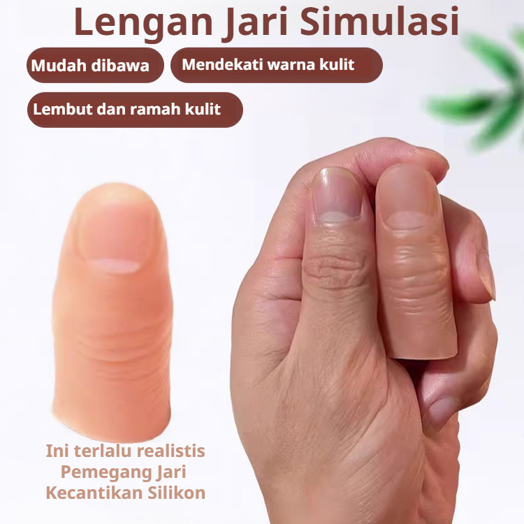 Kirim dalam 24 jam/Sarung Jari Silikon Realistis Jari Palsu Alami Sarung Jari Prostetik Jari Buatan 
