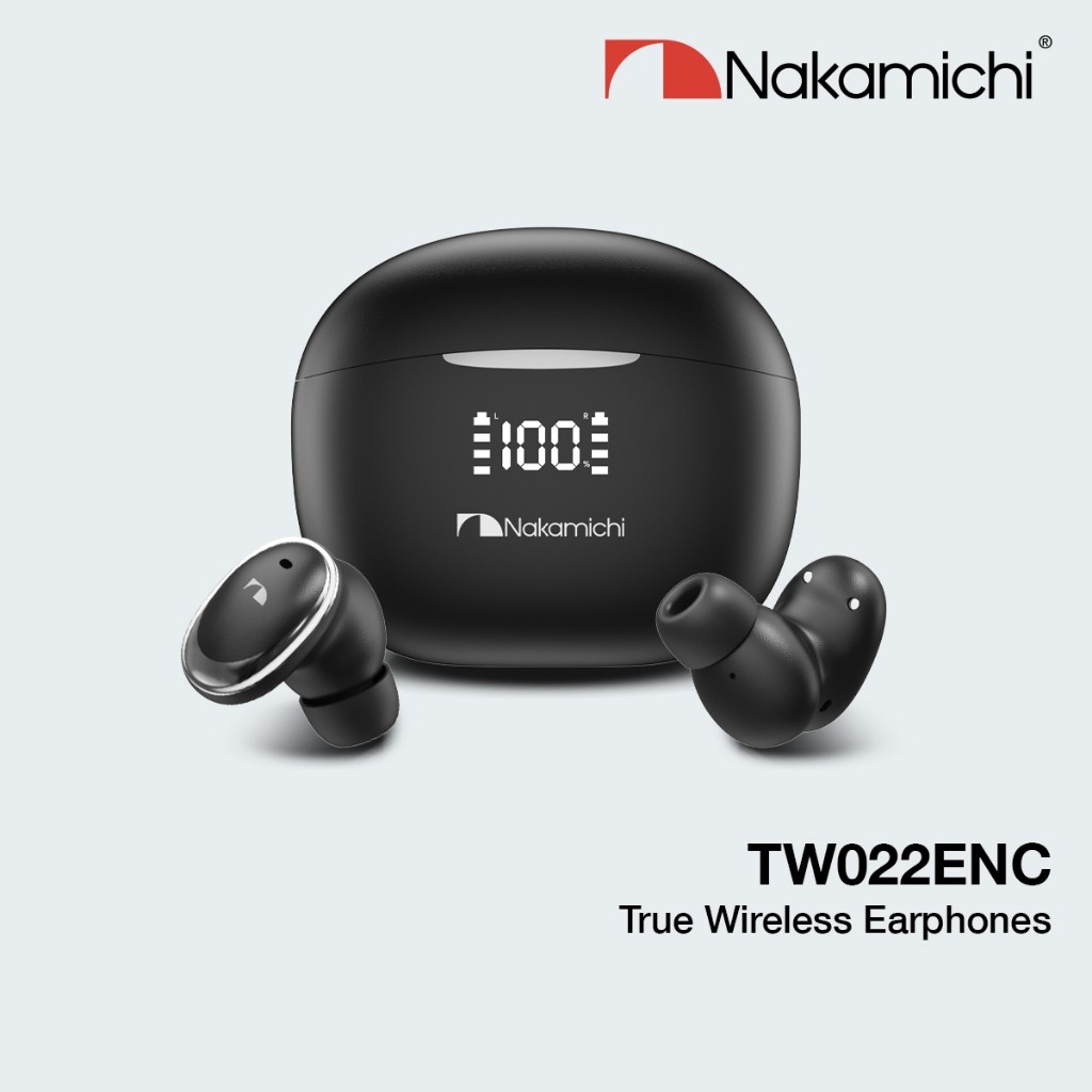 Nakamichi TW022ENC True Wireless Earbuds Bluetooth Earphone TWS Gaming HD