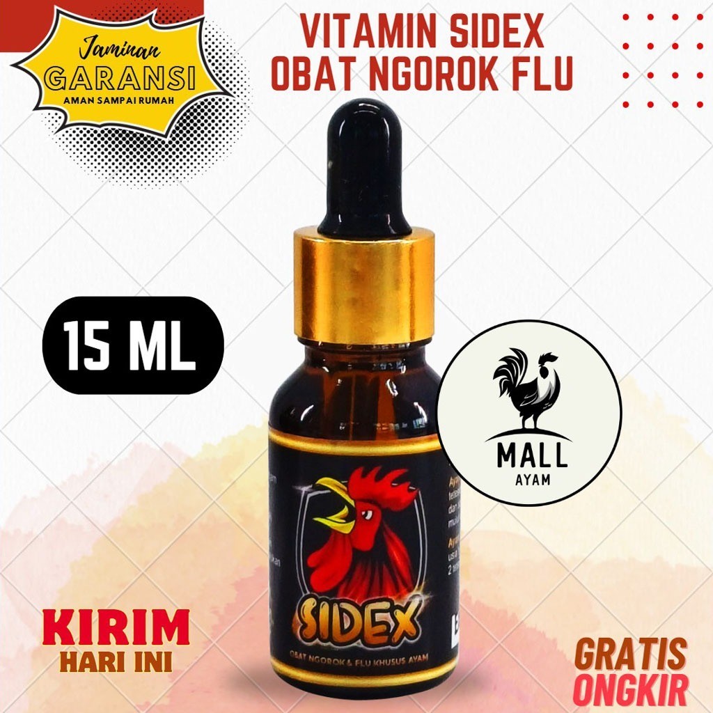 AYAM MALL Sidex Sideks Obat Ayam Ngorok Sakit Napas Pernafasan CRD Snot Pilek Flu Radang Tenggorokan