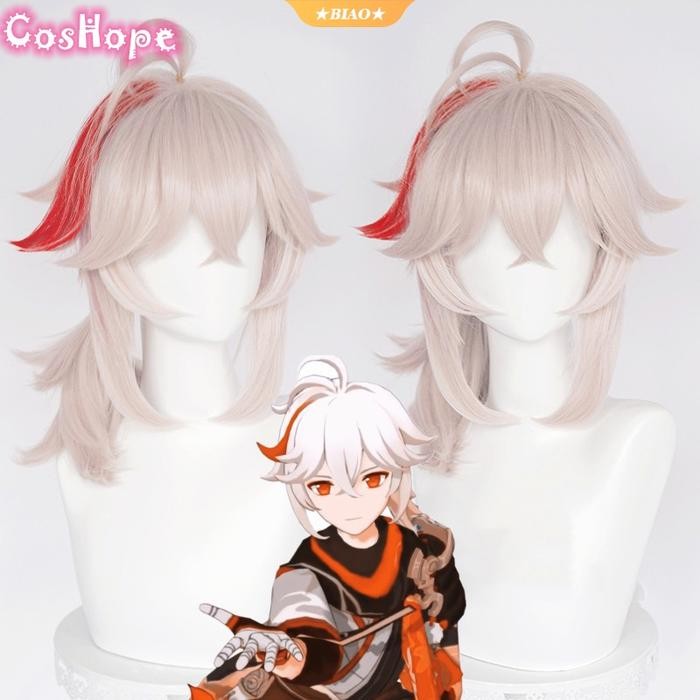 Wig rambut palsu cosplay Kazuha genshin impact - Wig