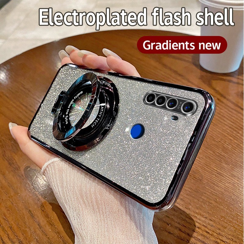 HP Soft Case Realme 5 Casing Silikon Untuk Realme5 RMX1911 RMX1919 RMX1927 Casing berkilau Berlapis 