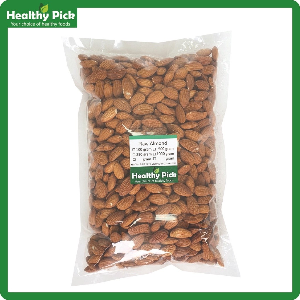 

Raw Almond Whole 1kg Almond Mentah