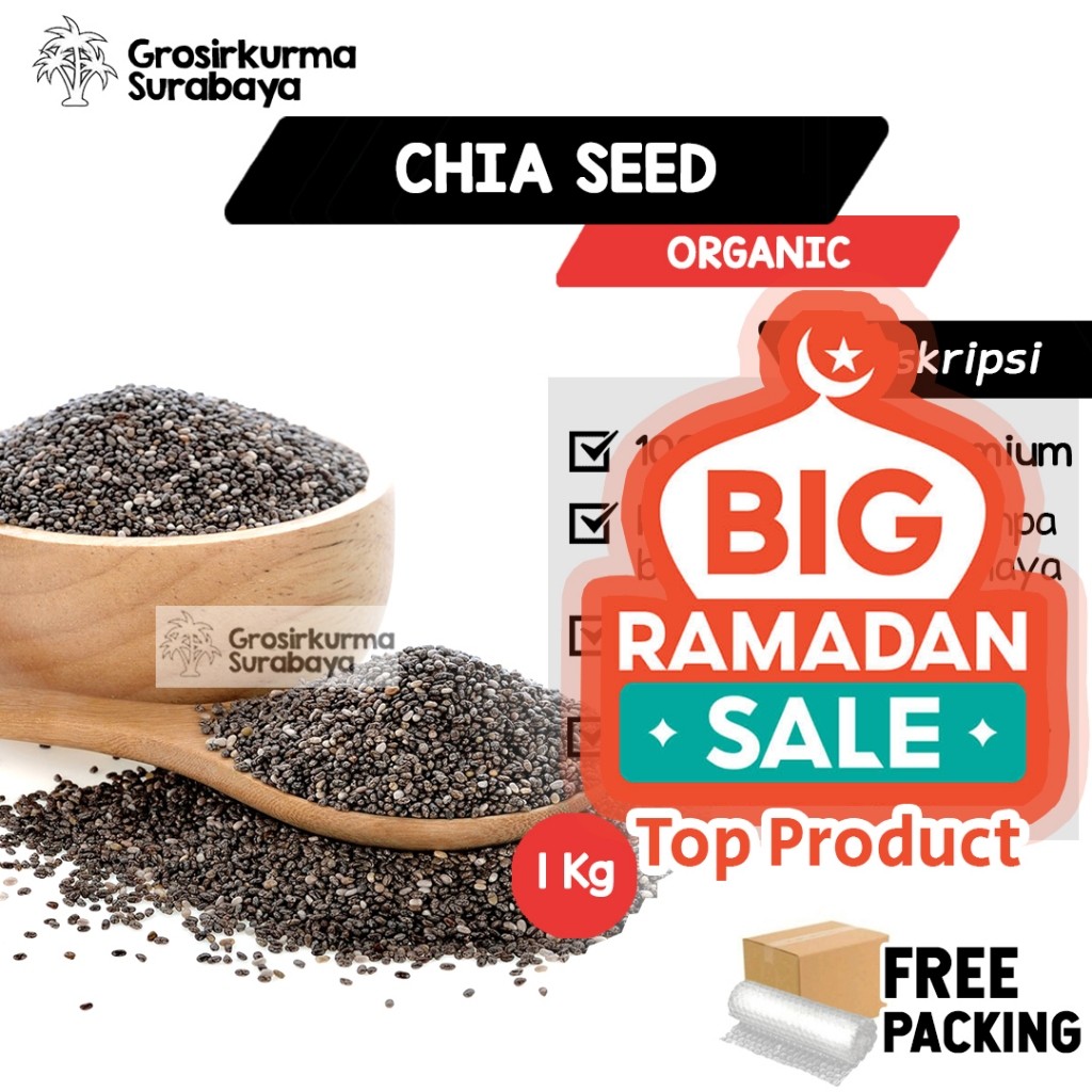 

Black CHIA SEED Premium 1kg Bagus Untuk Diet Sehat Ala JSR Antioksidan Dari Mexico Chiaseed Chiasee