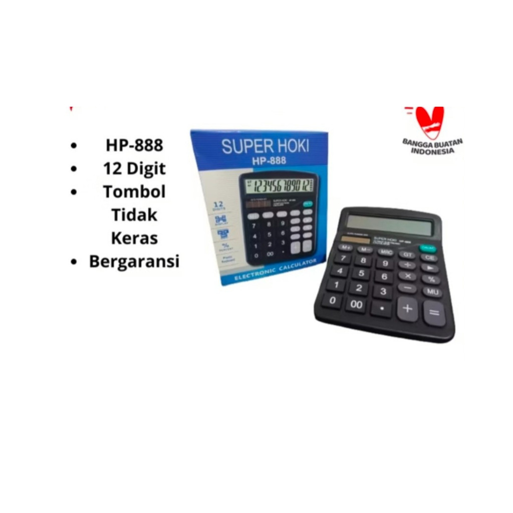 

KALKULATOR BESAR 12 DIGIT SUPER HOKI HP-888 DIGITAL