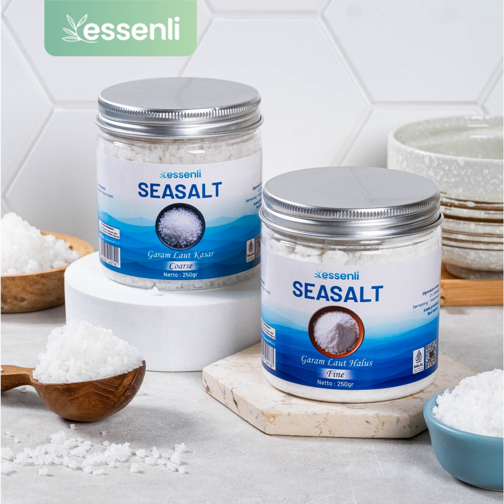 

ESSENLI Garam Laut Murni Halus / Garam Kasar / Seasalt