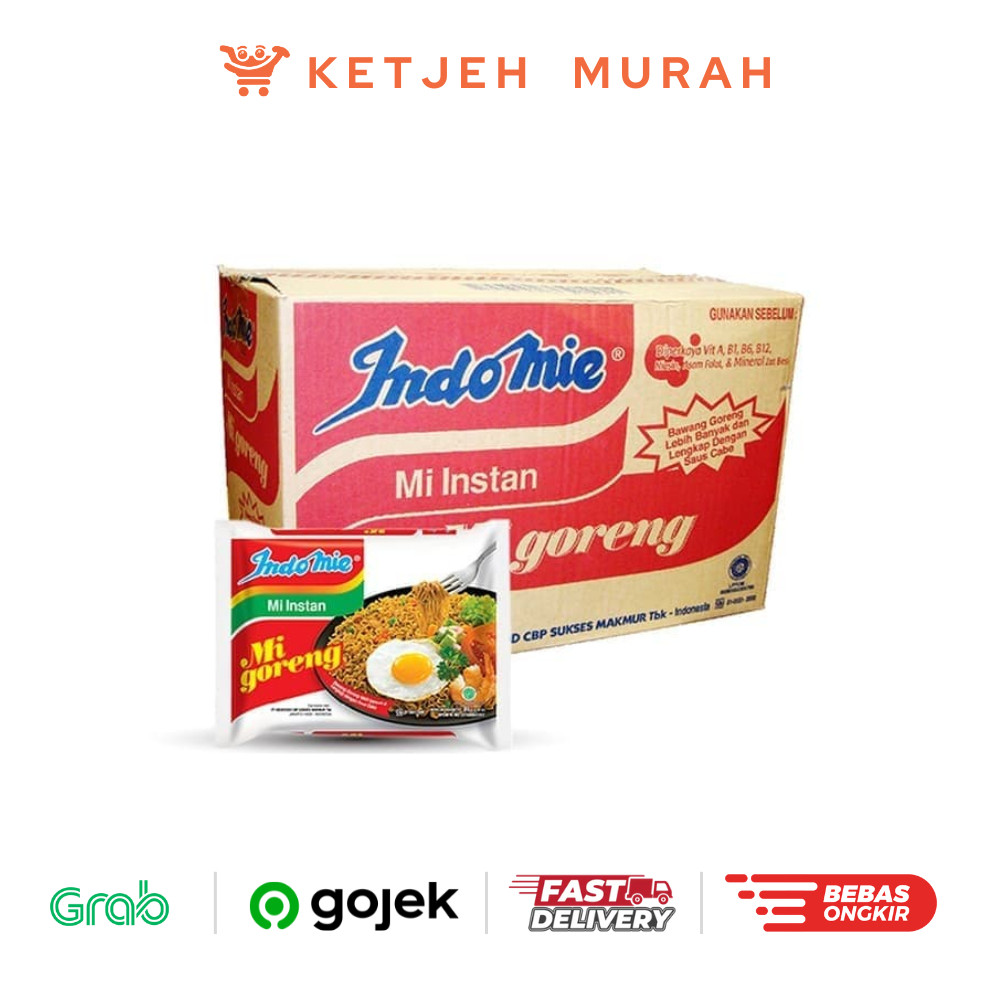 

Indomie Mie Instant Rasa Goreng 1 Dus isi 40 Pcs