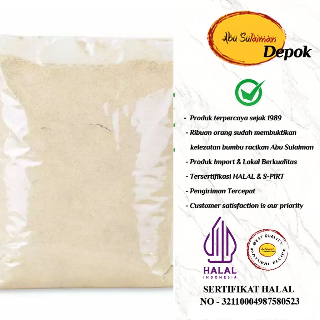 

LADA PUTIH BUBUK PREMIUM 50 GR / MERICA BUBUK 50 GR ABU SULAIMAN / WHITE PEPPER POWDER 50 GR