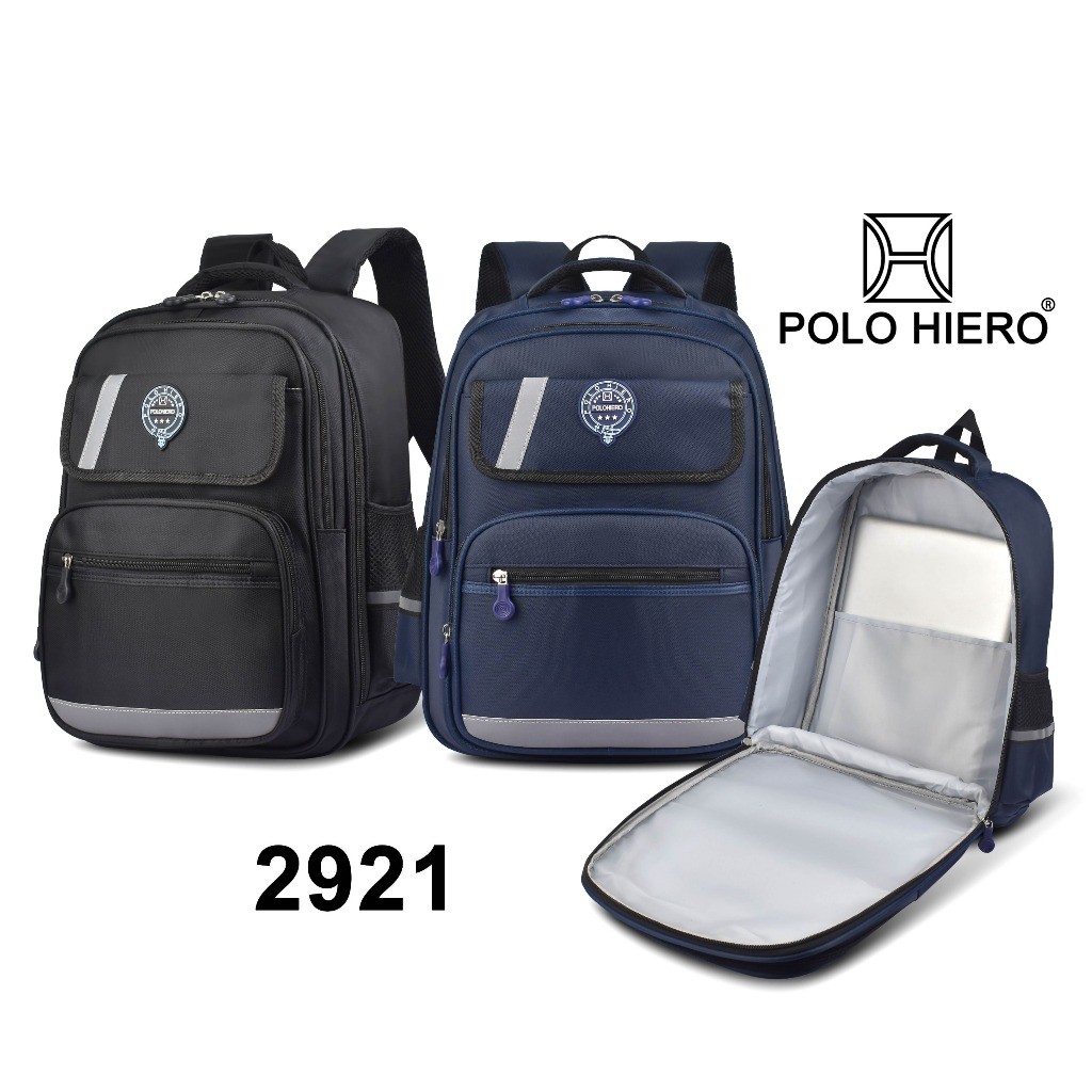 POLO HIERO Tas Anak Polo Hiero 2921 Tas Ransel Sekolah Laptop Tas Anak Cowok SD
