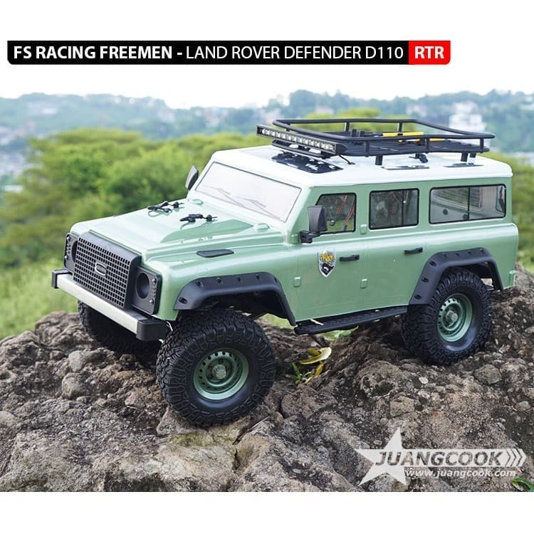 Rc Adventure FS Racing FREEMEN Defender GREEN D110 RTR Skala 1:10 4WD Waterproof