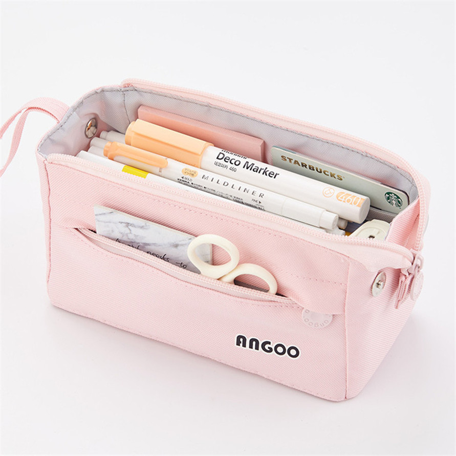 

Pencil Cases Big Pouch Case Bags Pencilcase Box Korean Stationery Trousse Scolaire Etui School Office Supplies Estuche Papeleria
