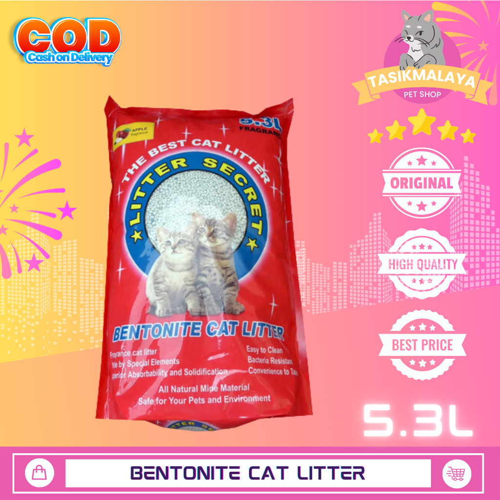 Pasir Bentonite Cat Litter Secret 5.3 Liter