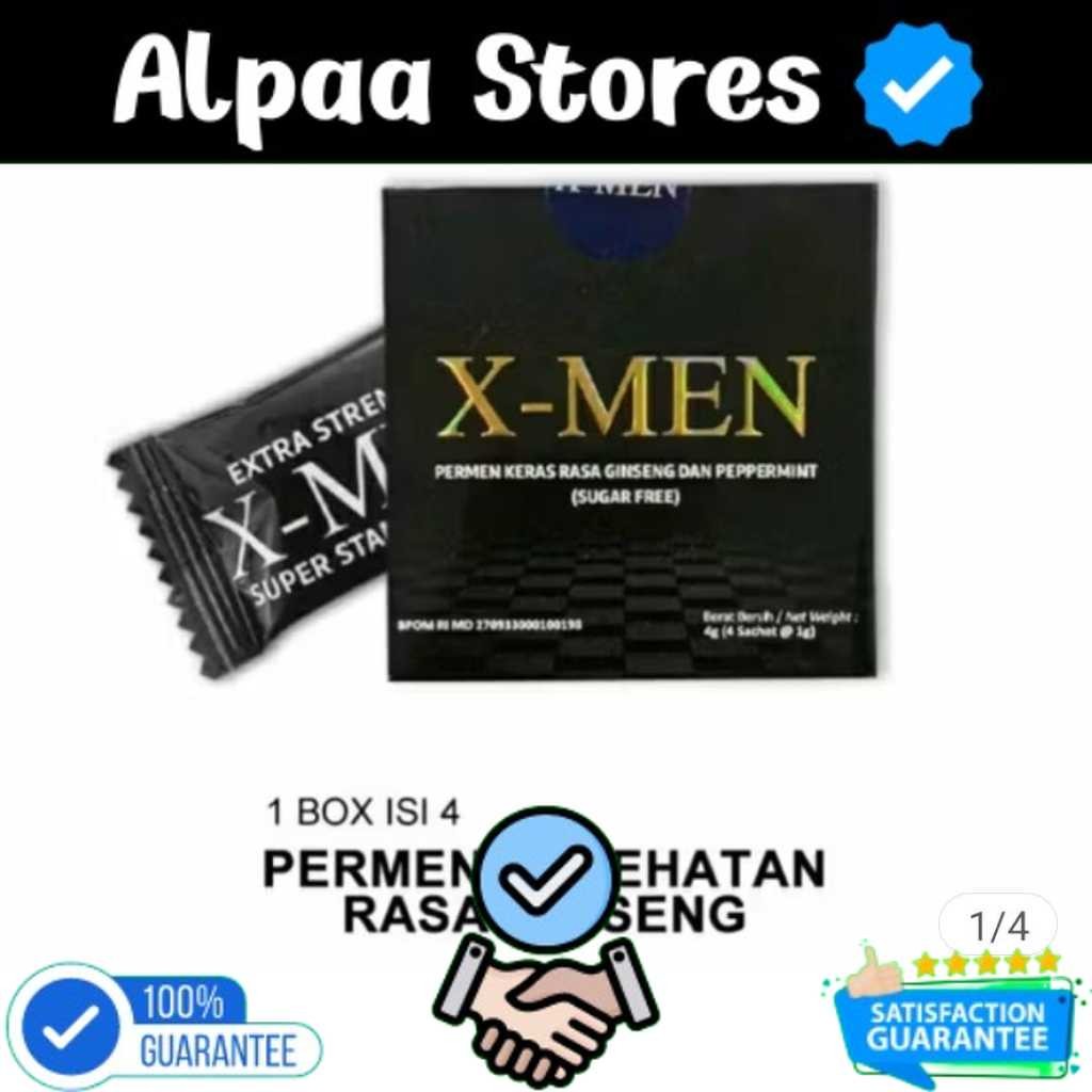 

XMen Pria Candy Premium isi 4 Pcs / X Men Permen Ginseng Pria Premium