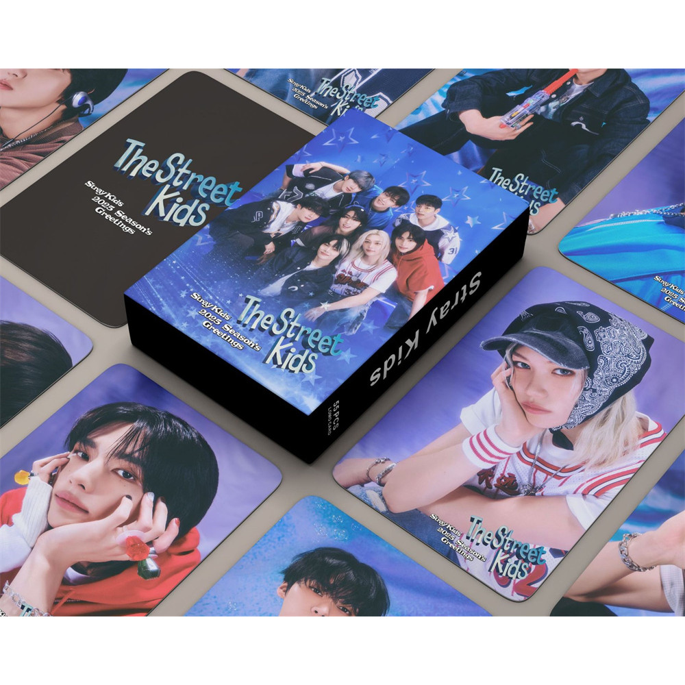 

Kpop Stray the Street Kids Lomo card 2025 Season's Greetings Photocards Felix Hyunjin Lomo Card 55/Pk