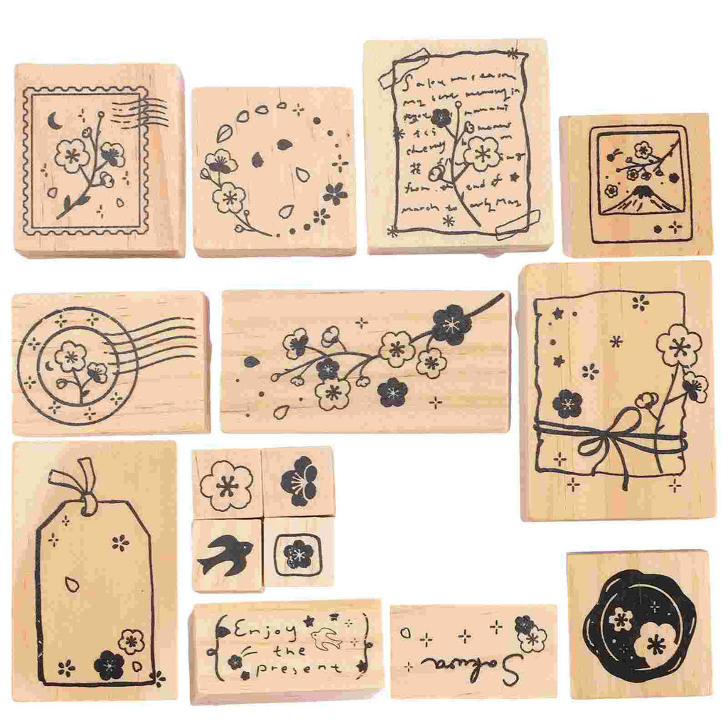 

Hand Stamps for Kids Wooden Stamps for Crafts DIY Craft Party Supplies for Scrapbooking Business Card Printing and More!