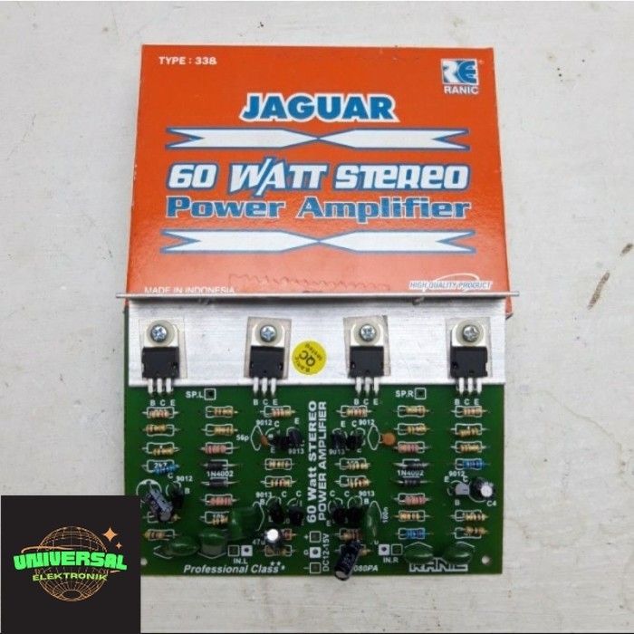 Kit Stereo  Power Amplifier MINI 60 watt TIP 31-32/41-42 Termurah COD