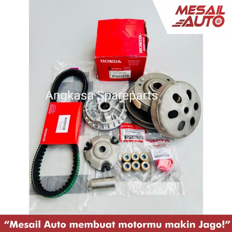 Paket CVT PCX 150 ADV 150 full set upgrade Pully Assy + Rumah Roller Assy + Vanbelt + Gemuk CVT K97