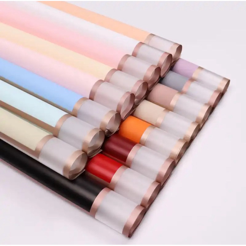 

(5 Lembar) Kertas bouquet chellophane waterproof double list BB08