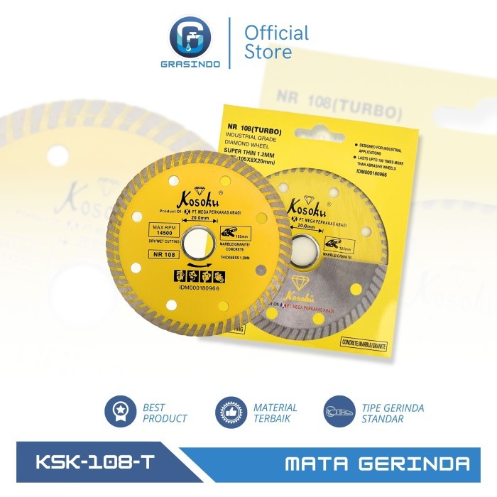 PROMO GIG MATA GERINDA KERAMIK, GERANITE / MATA GERINDA POTONG TURBO / GERINDA POTONG KERAMIK