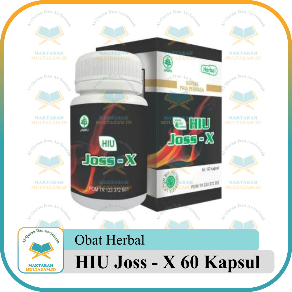 Obat Herbal HIU Joss - X 60 Kapsul | Joss X Herbal Indo Utama 60 Kapsul Original