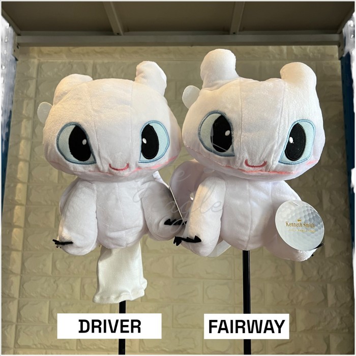 [Best Seller] Golf Driver Wood Cover HOW TO TRAIN YOUR DRAGON: TOOTHLESS - Light Fury, Fairway Woods