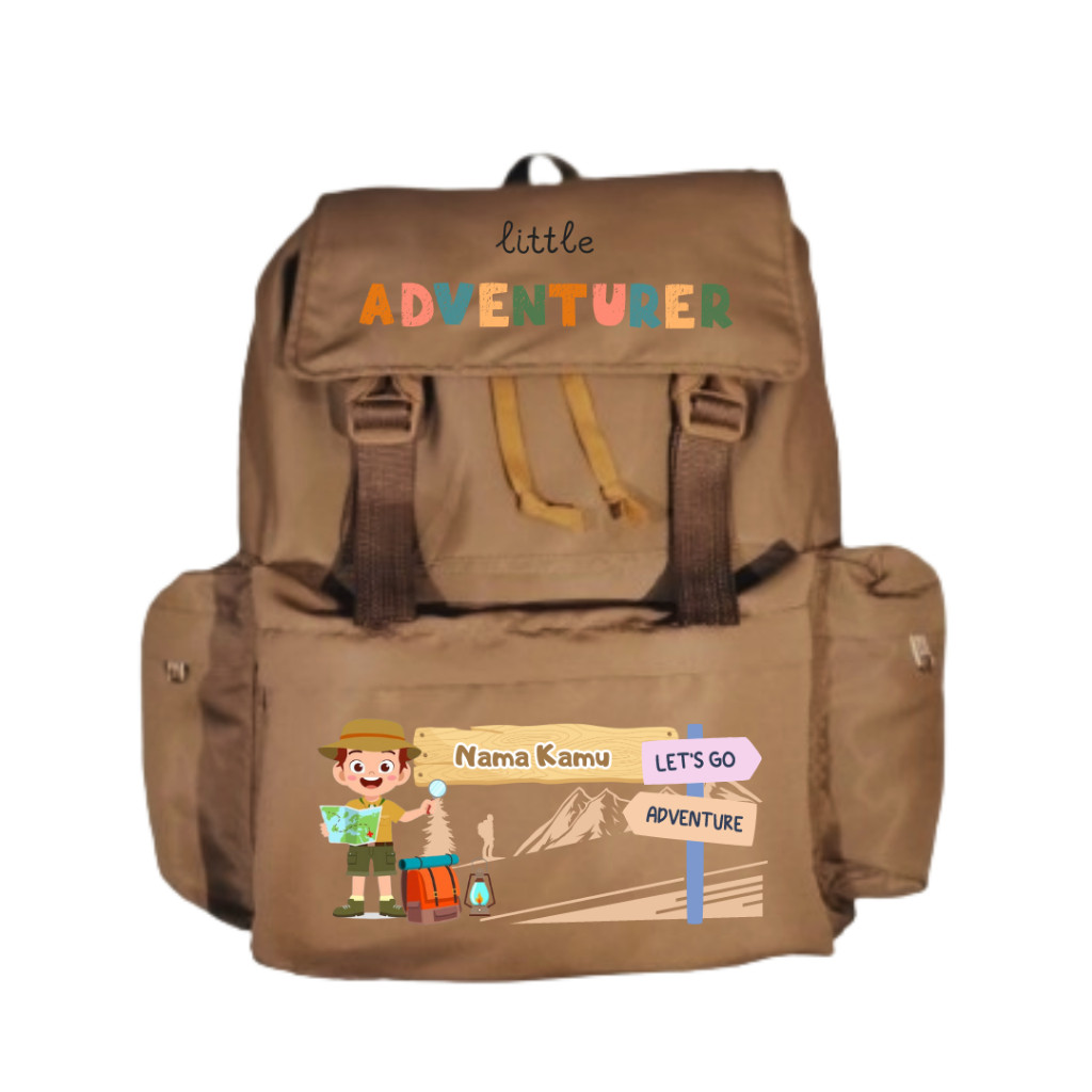 4DSTORE - TAS RANSEL BACKPACK SEKOLAH SERIE ADVENTURE PETUALANGAN SHERINA / GRATIS SABLON NAMA
