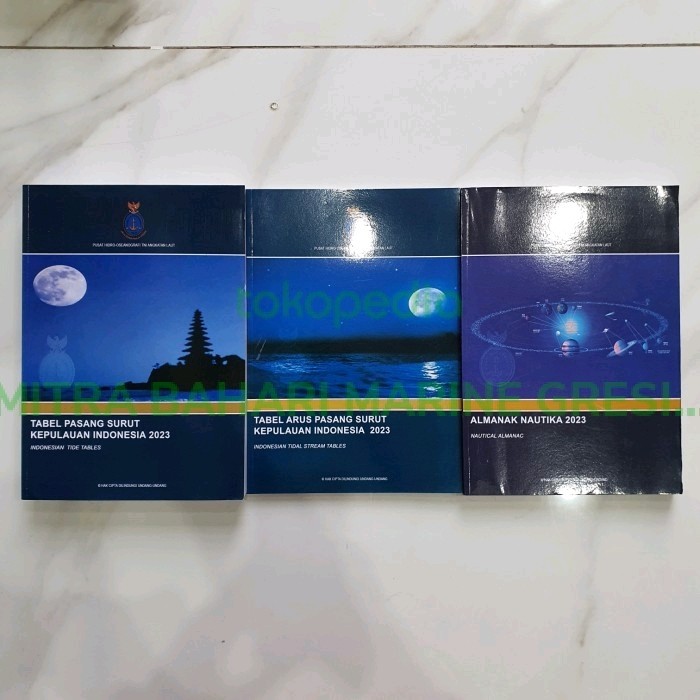 

Buku Pasang Surut, Daftar Arus Pasang Surut, Almanak Nautika 2023