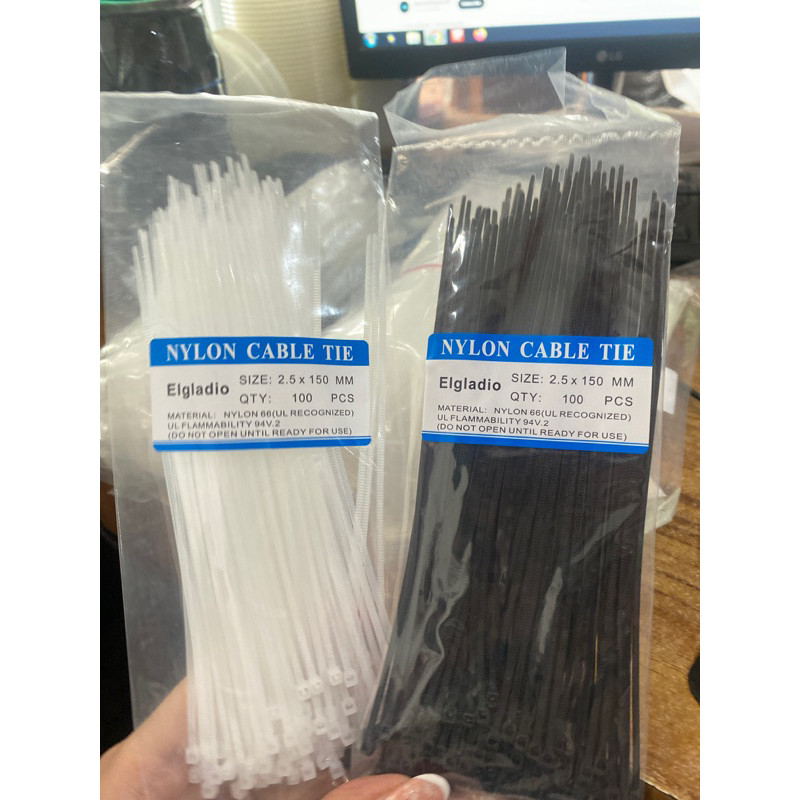 

KABEL TIES HITAM dan PUTIH 15CM 1 PACK ISI 100 PCS