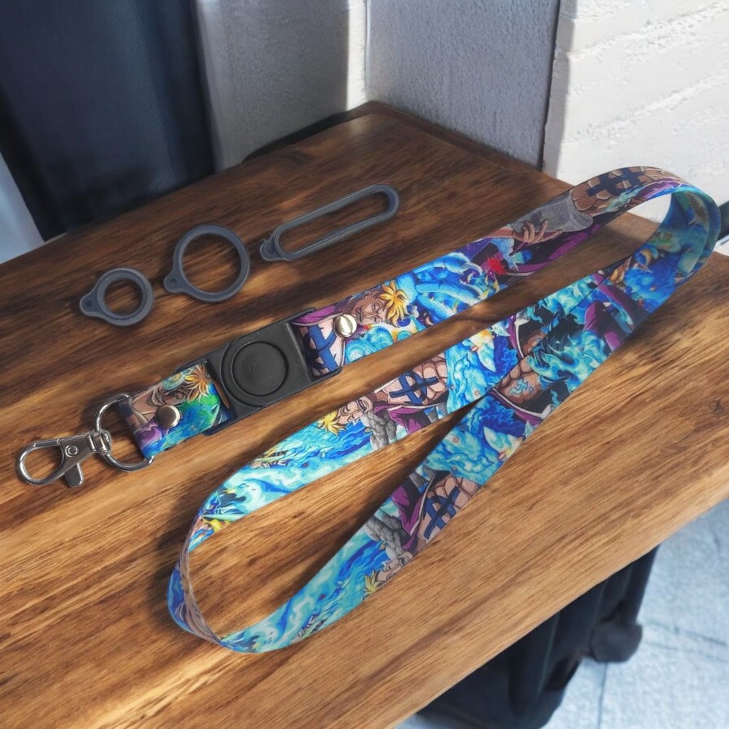 

Tali Lanyard 2 Cm Motif One piece Biru Name Tag