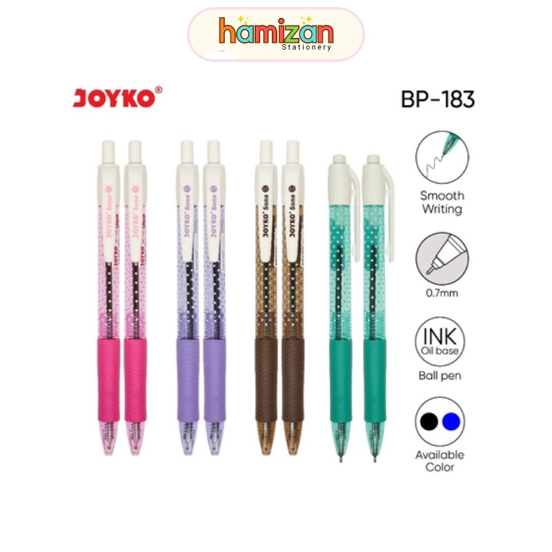 

( 1 pcs ) Ball Pen Pulpen Pena Joyko BP-183 Bp 183 Sona 0.7 mm