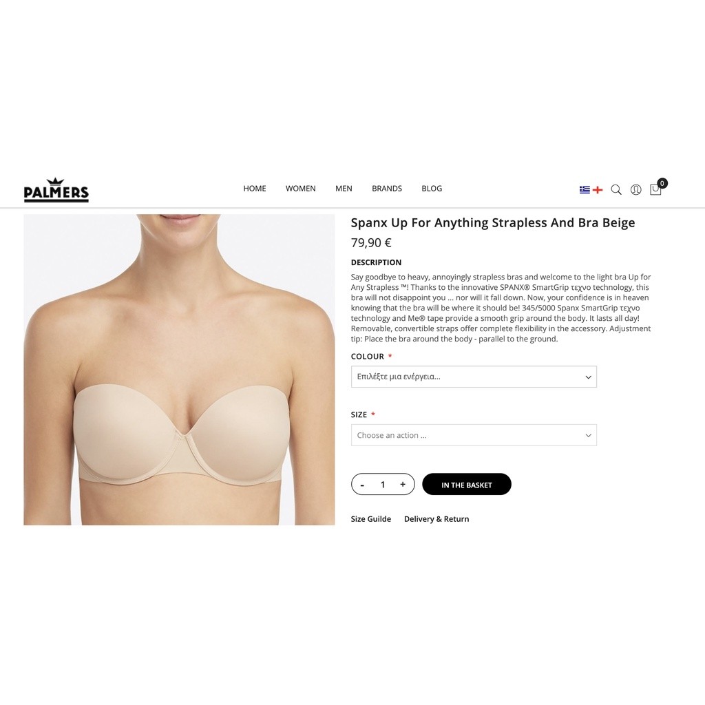 Palmers Strapless Push Up Bra Multiway Pushup Beha Kemben Bh Sisa Export Branded Sale Pads