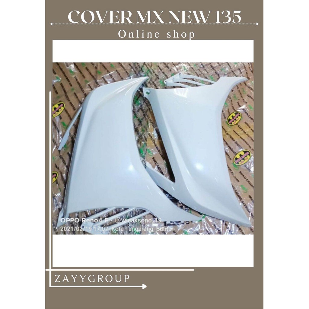 Cover Sayap Yamaha Jupiter MX New 135cc Warna Putih