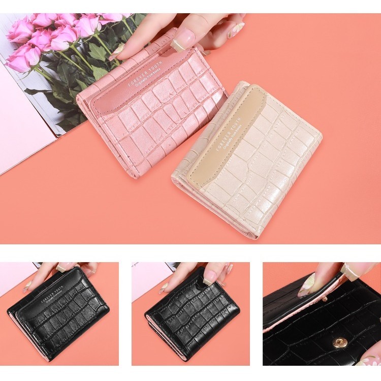 Dompet Wanita Dompet Lipat Kecil Material Kulit  Premium Dompet cewek ACC