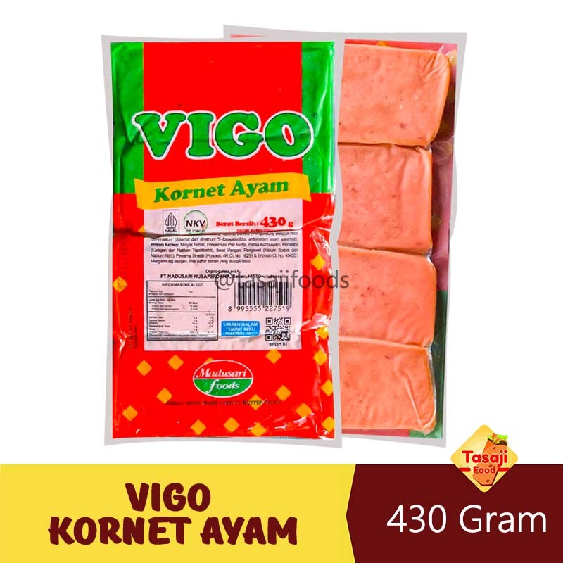 

Vigo Kornet Ayam - 430 Gram - Isi 4 Batang