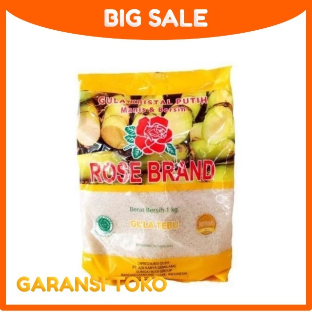 

GULA PASIR ROSE BRAND KUNING 1 KG PROMO TOKO