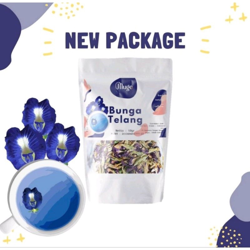 

MUGO TEH BUNGA TELANG 10gr BUTTERFLY PEA TEA SEDUH ORIGINAL - BALIKPAPAN