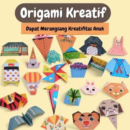 Ready 3D Buku Origami/Tangan Mainan Edukasi DIY Anak/Origami Kartun Animal/Buku Origami 3D Craft Lip