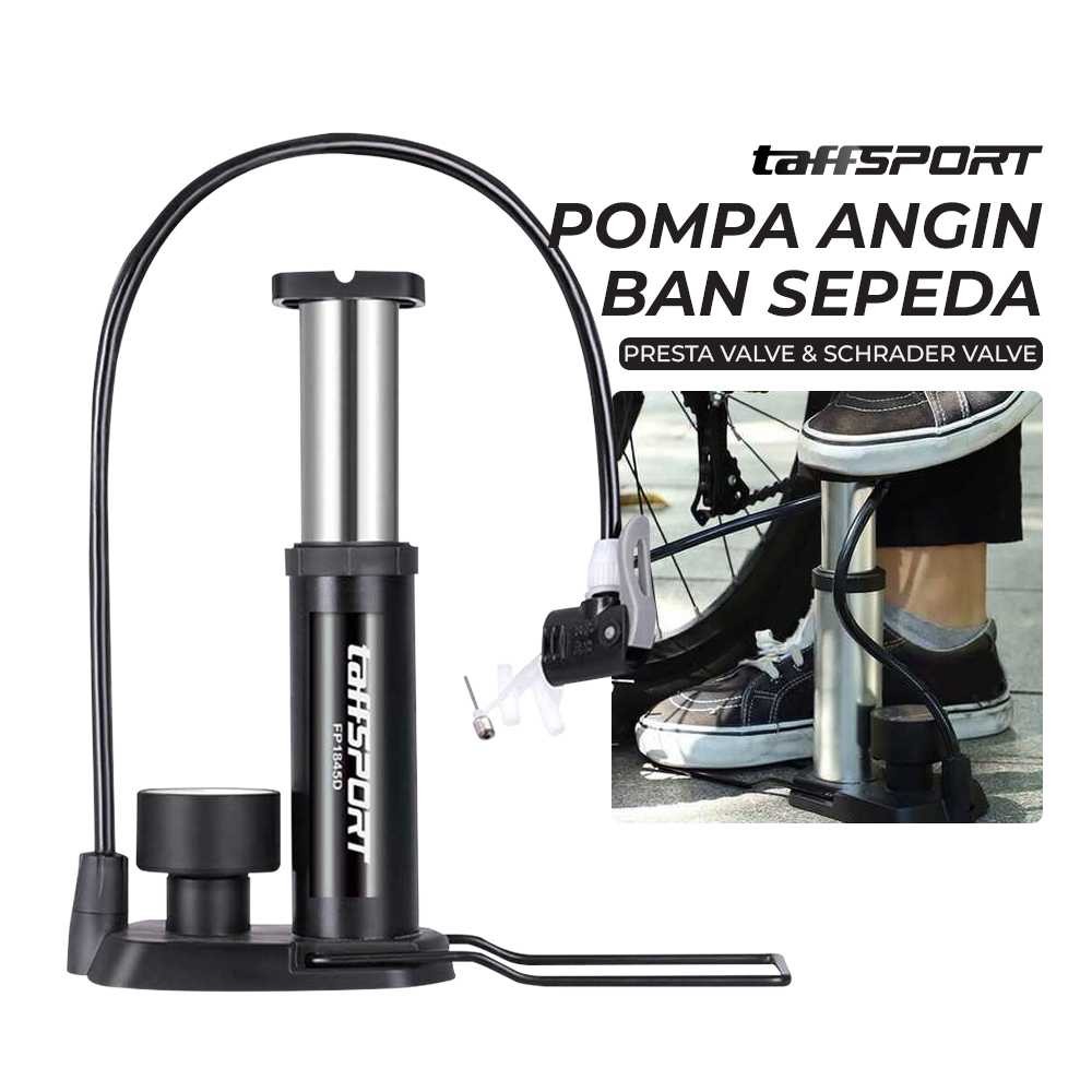 TaffSPORT Pompa Angin Ban Sepeda Manual Bike Tire Pump 160 PSI - PM50 - Tinari