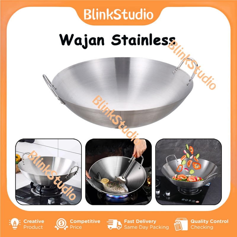 Wajan Penggorengan Anti Lengket/Wajan Stainless Anti Lengket