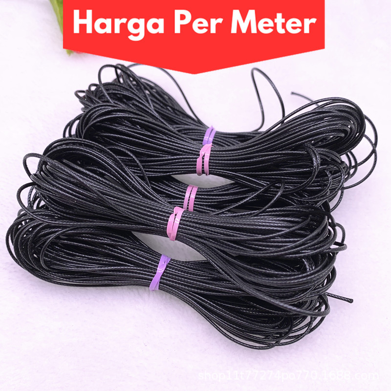 [Per Meter] Benang Lilin Korea Warna | Tali Kulit Korea 0.8-3mm Poliester Waxed Cord | Tali Korea | 