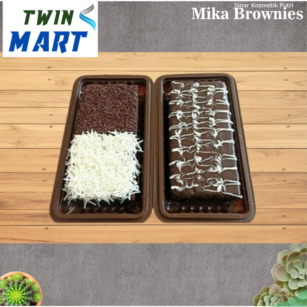 

Mika Brownies / Packing Brownies / Harga untuk satuan 1 pcs / Ukuran Panjang (L) 31,5cm X 12,5cm X 5,5cm