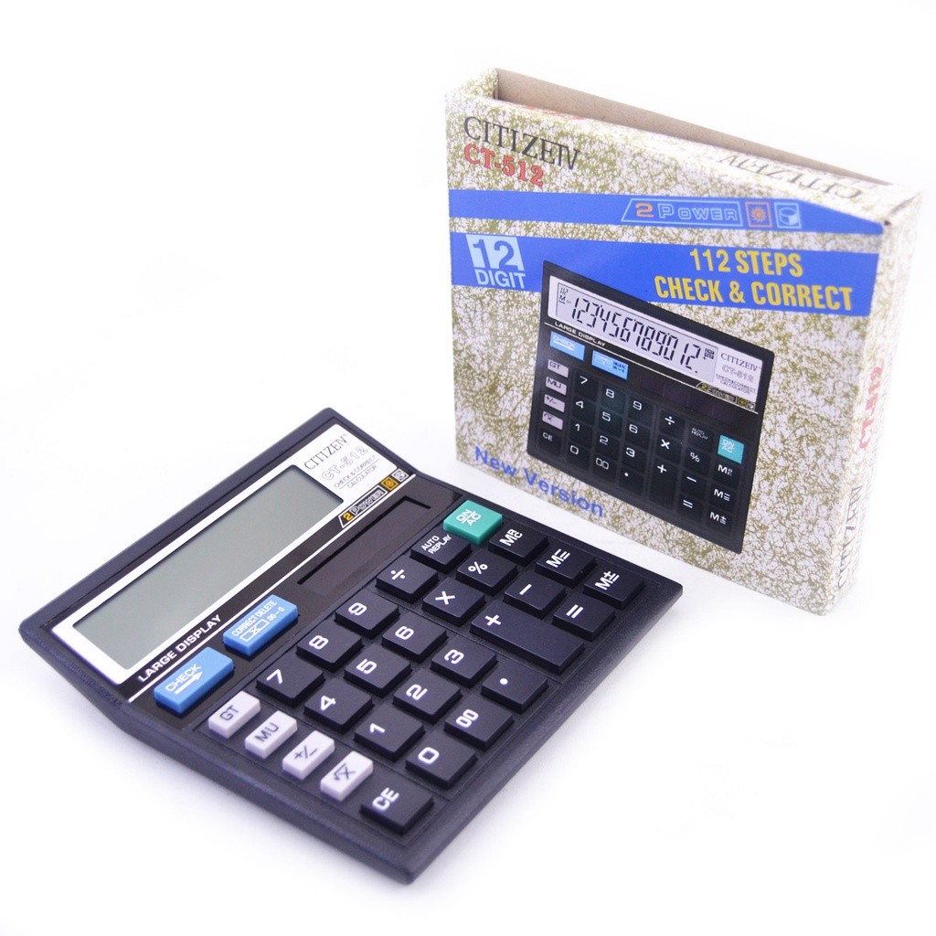 

Kalkulator CITIZEIV CT 512 Calculator 12 Digits