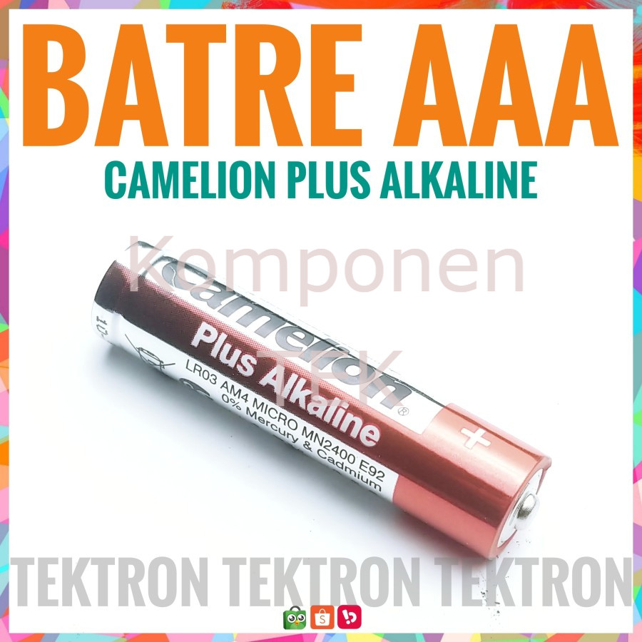 CAMELION PLUS ALKALINE AAA 1.5V BATRE A3 ALKALIN BATREI