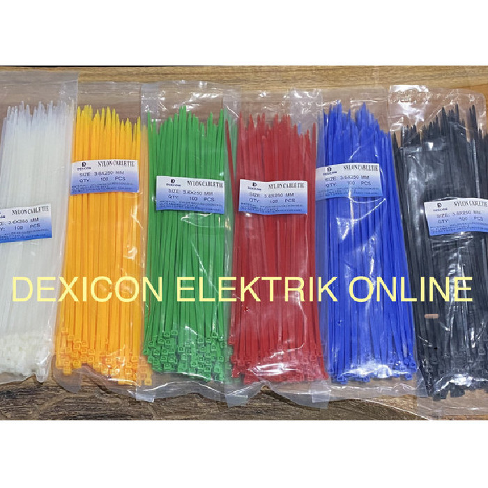 

⭐BISA COD⭐ Kabel ties/cable ties/ties/kabel ties 25 cm/tali ties/ties warna/Cv Hitam