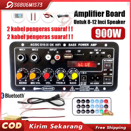 (Stok ready/Model terbaru) D10 II 900W Amplifier board Tampilan digital Power amplifier board Untuk 