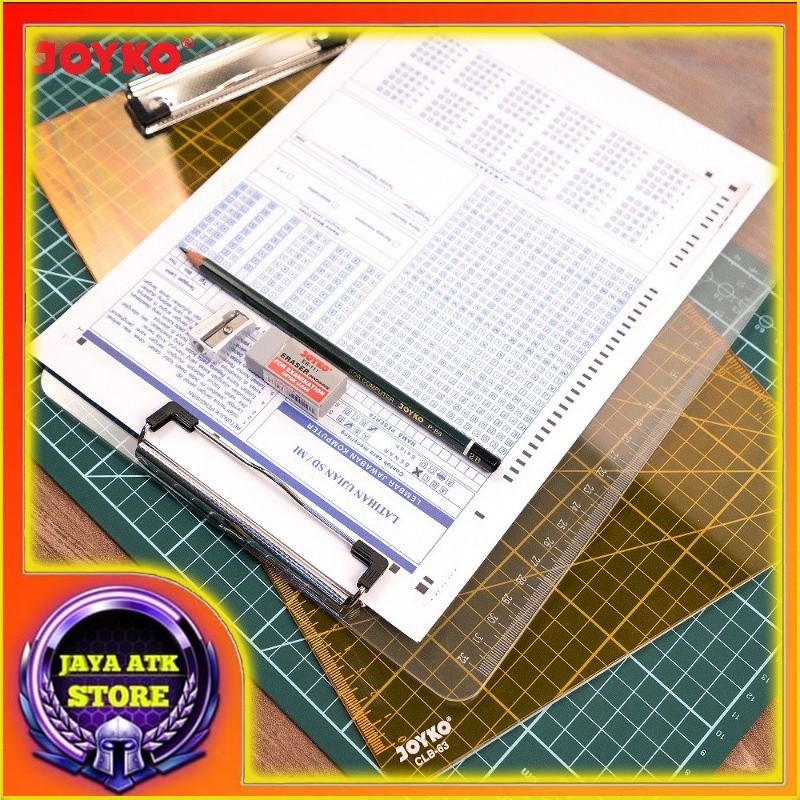 

Clipboard JOYKO CLB 63 Papan Jalan Alas Ujian F4 Papan Dada Transparant