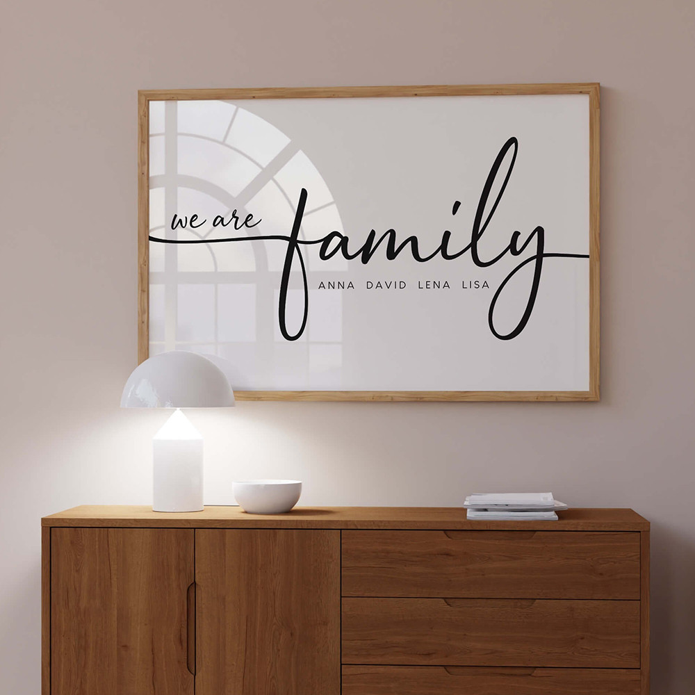 

Family Minimalist Art Letter Canvas Poster Father Mom Baby Names Wall Art Print Painting Nordic Wall Pictures Living Room Decor