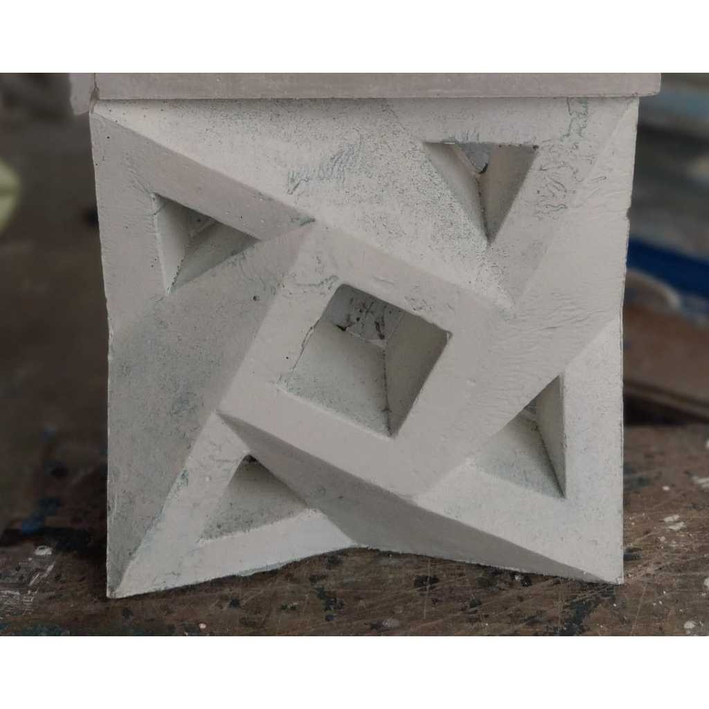 Cetakan Roster Motif Kincir Ukuran 20x20