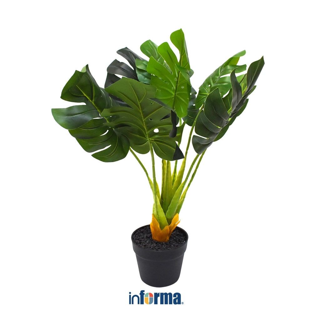 Informa Tanaman Artifisial Monstera 17x17x66 cm - Hijau Artificial Plant Tanaman Hias Indoor Outdoor