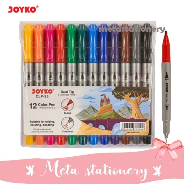 

[New Arrival] Dual Tip 12 Colors Pen CLP-35 Joyko